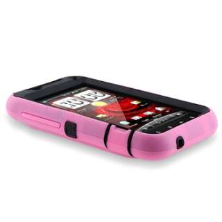   Hybrid Skin Case Cover+Charger For HTC Droid Incredible 2 S  
