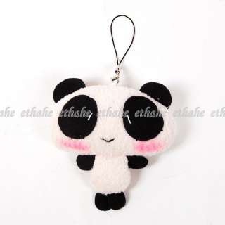 Love Panda Figure Plush Mobile Cell Phone Strap FDLH7  