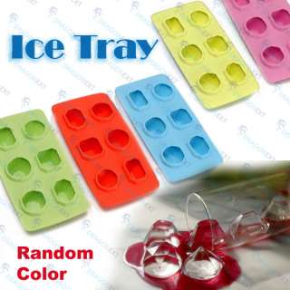 Fancy Kitchen Silicone Jewelry Gem Ice Cube Maker Molds  