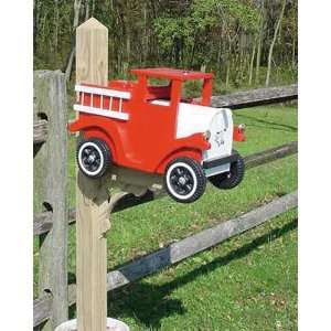  Fire Truck Mailbox Patio, Lawn & Garden