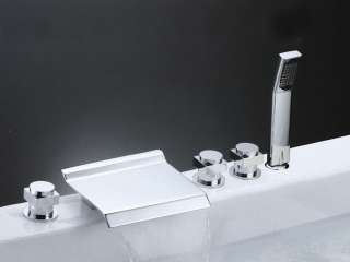   Roman Bathtub Bathroom Faucet Mixer Tap 5 Pieces Set BTF002  