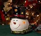  Home Reflections Snowman Flameless LED Candle Luminary with Timer