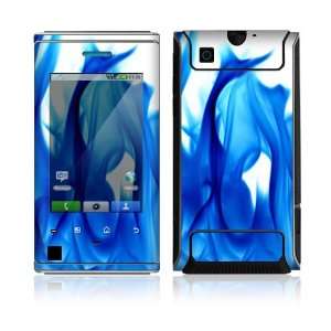  Blue Flame Protector Skin Decal Sticker for Motorola 