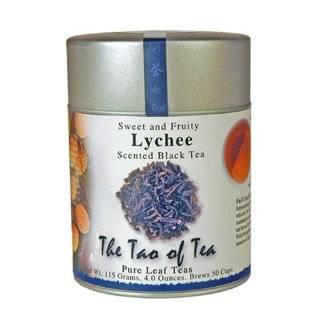 The Tao of Tea, Lychee Black Tea, Loose Leaf, 4.0 Ounce Tins (Pack of 