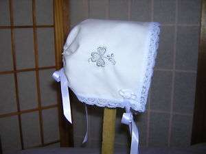 Irish Baby Bonnet/Brides Wedding Handkerchief Shamrock  