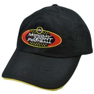   Night Football ABC Sports Network Garment Was Black Red Yellow Hat Cap
