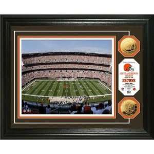    Cleveland Browns Stadium 24KT Gold Coin Photo Mint 