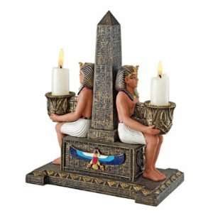  Temple Obelisk Double Candle Holder