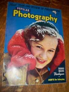 Vtg January 1942 Popular Photography Magazine  