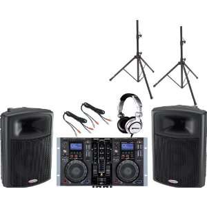  Gemini CDM 3700G / APS 15 DJ Package Musical Instruments