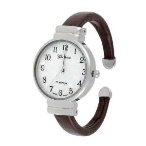Geneva Platinum Colored Small Cuff Watch