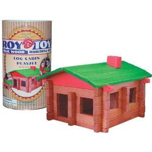  Traditional Log Cabin Building Set   Large Toys & Games