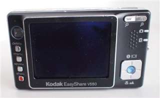  included kodak easyshare v550 digital camera no batteries chargers 