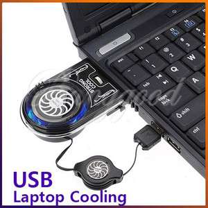   LED USB Air Extracting Cooling Fan Cooler for Notebook Laptop  