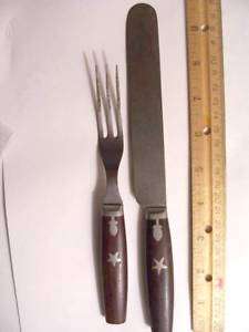 Post Civil War Era Knife & Fork Set, Goodell & Co, 1868  