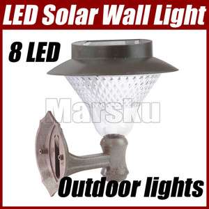   Power 8 LED Wall mount Landscape Garden Path Light lights lamp  