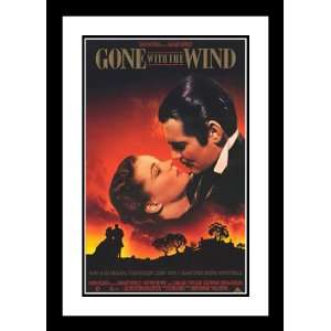 Gone With The Wind 32x45 Framed and Double Matted Movie Poster   Style 