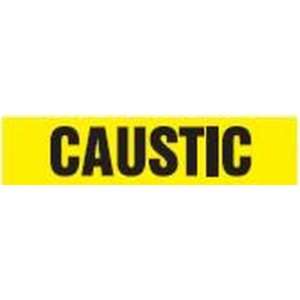  CAUSTIC   Self Stick Pipe Markers   outside diameter 2 1/2 