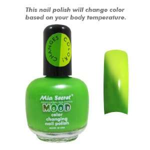   Mood Nail Lacquer Color Changing Nail Polish Green to Yellow Beauty
