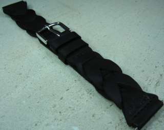 Timex H2O Resist. Braided Leather 20mm Watch Band Fits Swiss Army 