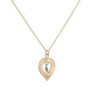  KATIE DIAMOND  Dewdrop Pendant with Turquoise Jewelry