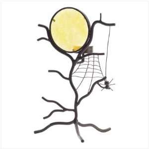  Tree Style Halloween Candle Holder with Spider Web and 