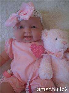NEW Life Size 20 Sweet Chubby Happy W/Teeth Berenguer Baby Doll 