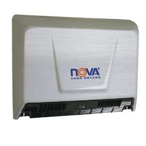World Dryer Nova 2 093079 SS Brushed Automatic Univ Volt Hand Dryer 
