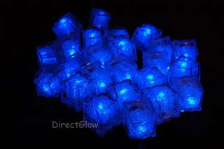 Set of 6 Litecubes BLUE Light up LED Ice Cubes 722301710227  