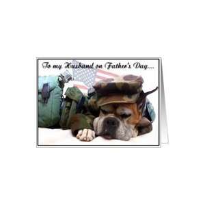  Happy Fathers Day Husband boxer soldier Card Health 