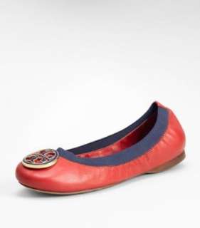   Burch Caroline Mestico Ballet Flat in Acai Red French Blue Shoes