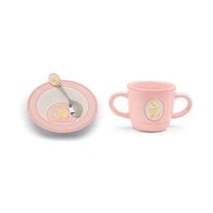  Gund Tender Beginnings Ceramic Dish Set Color Pink Baby