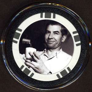 CHARLES LUCKY LUCIANO Poker Chip Card Guard Cover  
