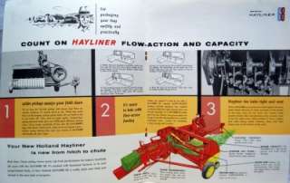 NEW HOLLAND HAYLINER FARM MACHINERY BROCHURE 1958 VINTAGE AGRICULTURE 