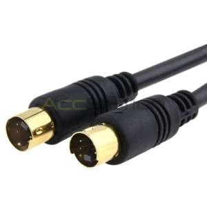 25FT 25 4 4 PIN MALE S VIDEO GOLD PLASTED CORD CABLE FOR DVD DSS HDTV 