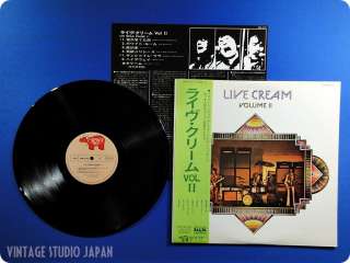 CREAM Live Cream Volume II 1972 Japan Eric Clapton The Yardbirds OBI 