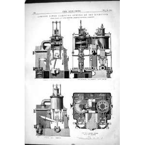  70 HORSE POWER COMPOUND ENGINES KIRKSTALL 1870 ENGINEERING 