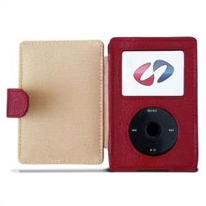  Premium Leather Large iPod Case in Red  Players 