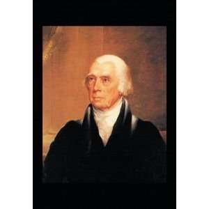  James Madison   12x18 Framed Print in Gold Frame (17x23 