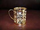 BEER MUG ~24K GOLD PLATED FIGURINE WITH BEST~*~AUSTRIA​N CRYSTALS~*~