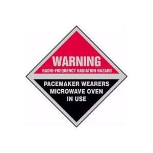   WEARERS MICROWAVE OVEN IN USE 9 x 9 Aluminum Sign