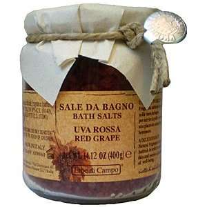  Erbe Di Campo Uva Rossa Red Grape Bath Salts 14.12 Oz 