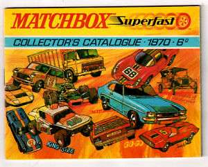 1970 Matchbox catalog International Edition EX NM  