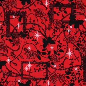   red roses chains crosses glitter (Sold in multiples of 0.5 meter