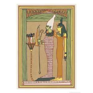  Osiris Isis and the Children of Horus Giclee Poster Print 