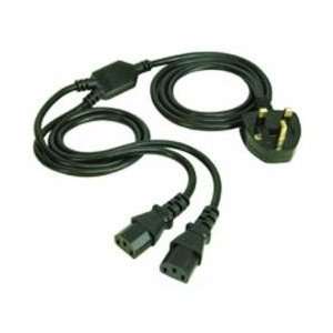  Pik a Pak 2M Iec Y Mains Lead Black Health & Personal 