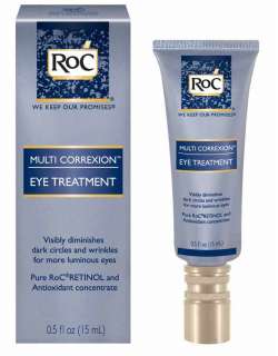 RoC MULTI CORREXION Eye Treatment diminishes the look of dark circles 