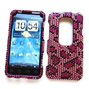   Protector Hard Case Rhinestone Cover Bling Bling Pink Leopard Design