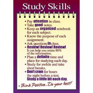   ENTERPRISES INC. POSTER STUDY SKILLS 13 X 19 LARGE 