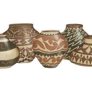  Wallpaper Border Native American Indian Pottery Pots 